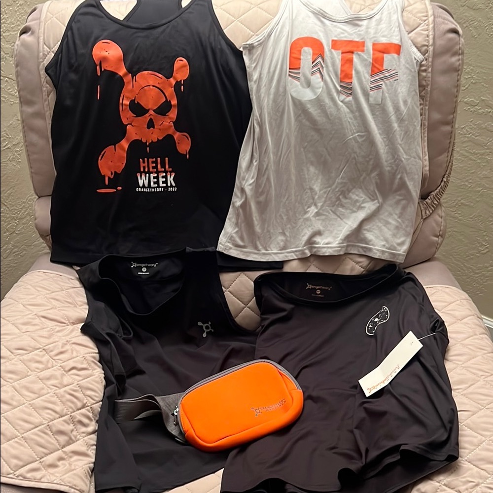 OrangeTheory Tank Tops and Pouch Set